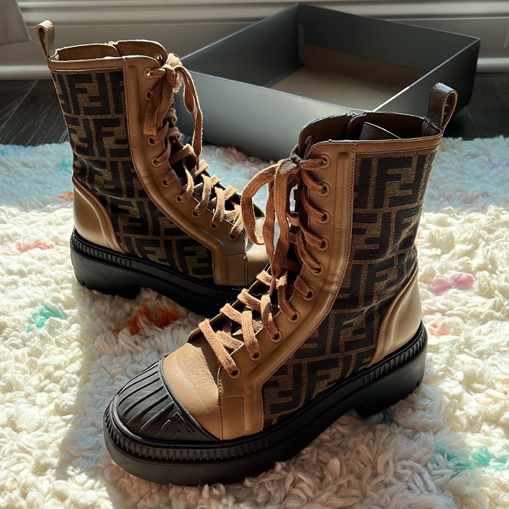 Fendi combat boots!